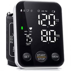 lot 39110 image: FDA Cleared Blood Pressure Monitor Upper Arm BP Machine for Home Use - Retail $23