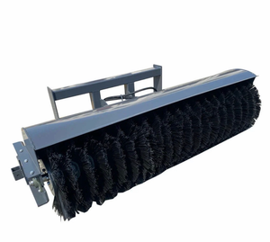 lot 102 image: Skid Steer Loader Brush Broom Attachment with Bristle Head