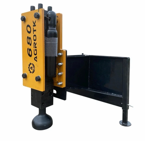 lot 115 image: AGT PD680 680 ft-lbs Hydraulic Post Driver Skid Steer Attachment