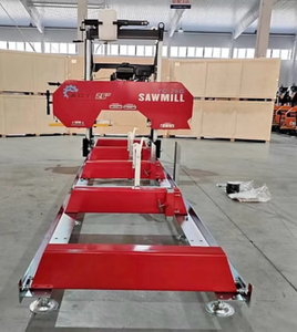 lot 128 image: AGT YC-26G Sawmill 13.5 HP Electric Start Gasoline Engine 26 inch