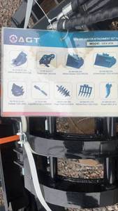 lot 209 image: AGT Mini Excavator Attachment Set A Model 12EX-ATA