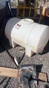 lot 244 image: Poly 165 Gallon Horizontal Storage Tank