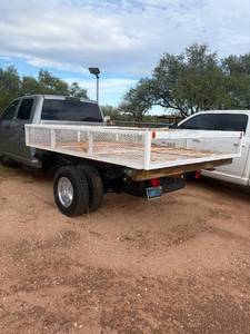 lot 263 image: Metal Utility Flatbed with mesh Deck and Mesh Sides