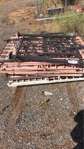 lot 426 image: Metal fence Black Frame Grid