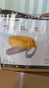 lot 765 image: Landhonor Industrial Webbing Slings Set 11 Pieces 61 Safety Factor Flat Eye