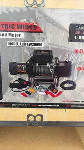 lot 782 image: LandHonor 20000 LBS Electric Winch 7.8 HP 12V LHR-EW20000