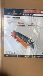 lot 802 image: LandHonor 60 Inch Pine Straw Rake 3 Point LHR-PSR60