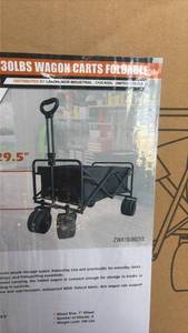 lot 814 image: LandHonor 330 lbs Folding Wagon Cart LHR-WCF330A