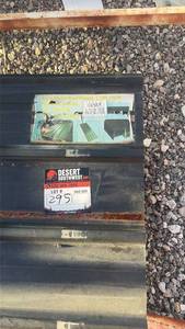 lot 295 image: Black Metal Roof Panels L12ft x W3ft 70 PiecesBundle