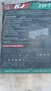 lot 297 image: KJ 25FT x 12FT Livestock Metal Shed Model K2512
