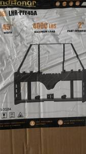 lot 672 image: Land Honor Pallet Fork Frame LHR-PFF45A 45 Width 4000 LBS