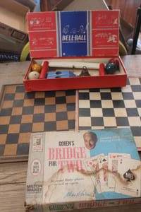 lot 4602 image: IOB Vintage Bell-Ball Game and More