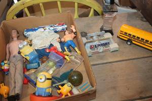 lot 4640 image: Flat of Misc. Toys