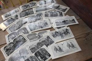 lot 4682 image: Large Lot of Stereoscope Black and White Cards