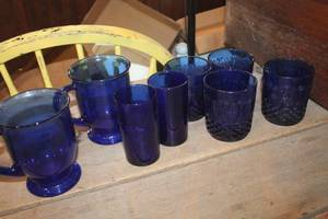 lot 4739 image: Cobalt Blue Coffee Cups and More