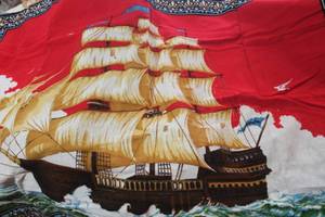 lot 4782 image: 37 x 52 Ship Tapestry