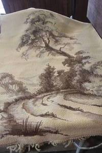 lot 4806 image: Vintage Landscape Tapestry 26 x 37