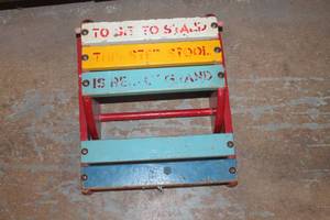 lot 4817 image: Vintage Childs Step StoolChair