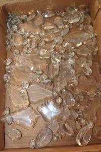 lot 4818 image: Antique Prism Crystals