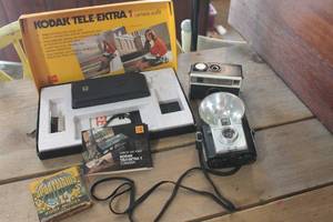 lot 4821 image: IOB Vintage Kodak Camera and More
