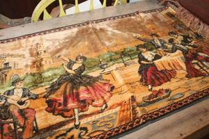 lot 4833 image: Vintage Tapestry 21 x 40