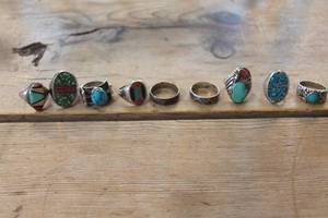 lot 4844 image: Turquoise Rings