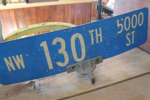 lot 4883 image: Metal Street Sign