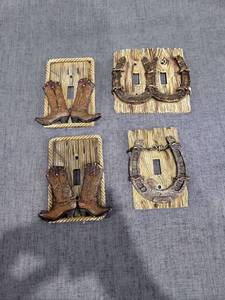 lot 636 image: LOT OF WESTERN STYLE SWITCH PLATES