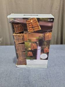 lot 661 image: Ashland Indoor  Outdoor Summer String Basket Lights 10 Ct
