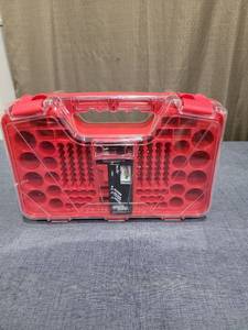 lot 744 image: Battery Daddy Battery Storage Organizer Case Red