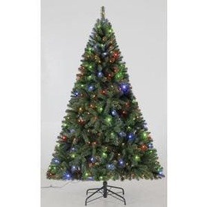 lot 753 image: Holiday Living 6.5-ft Pre-lit Seneca Pine Artificial Christmas Tree with 250 Color Changing LED Lights