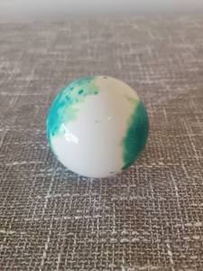lot 776 image: Decorative Globe Ball Sphere Turquoise Green White 2.75 inch