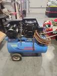 Portable Air Compressor with Hose and Wheels