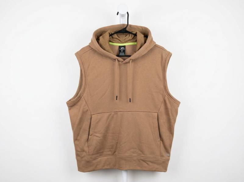 lot 25703 image: Pro Player Sleeveless Hoodie Pullover Tan XL
