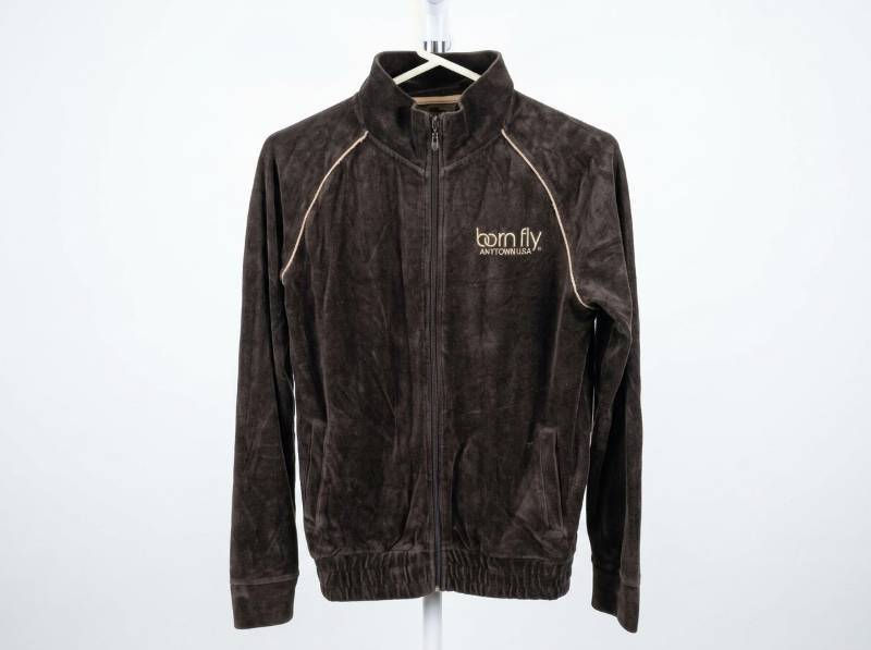 lot 25706 image: Born Fly Anytown U.S.A. Velour Tracksuit Small