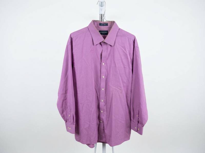lot 25730 image: Stafford Essentials Cotton Blend Broadcloth Shirt 17.5