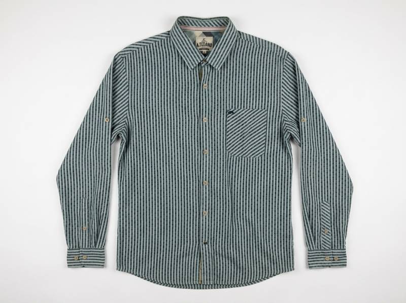 lot 25732 image: A.Tiziano Premium Menswear Striped Button-Up Shirt XL