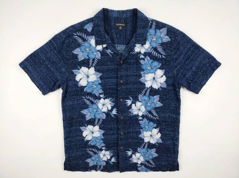 lot 25736 image: George Floral Button-Up Shirt Size L16 42-44