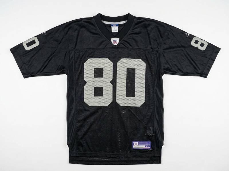 lot 25773 image: Reebok NFL Rice #80 Football Jersey Black M