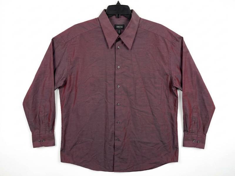 lot 25777 image: Claiborne XL Long Sleeve Button-Up Shirt Maroon