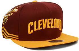lot 58321 image: Mitchell & Ness Mens Cleveland Cavaliers Jersey Short Hook Wine Snapback