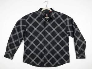 lot 24991 image: Brooklyn Xpress B Plaid Button-Up Shirt 3XL