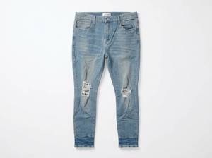 lot 25027 image: Fashion Nova Men Size 38 Distressed Light Wash Jeans
