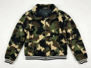 lot 25949 image: Rue21 Camo Fleece Zip Hoodie Size L