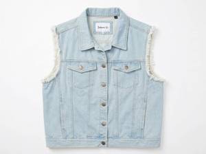 lot 25957 image: Between Us Denim Vest Light Blue Size 3X
