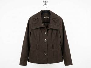 lot 25961 image: C Magic Brown Collared Button-Up Jacket Size L