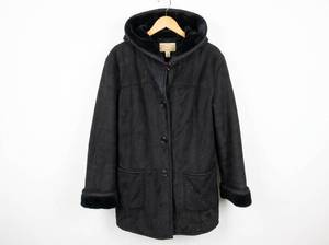 lot 25964 image: Talbots Womens Black Hooded Wool Jacket Size M