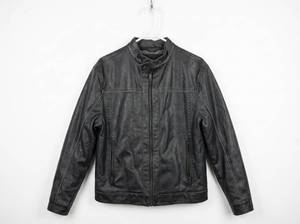 lot 25975 image: Whispering Smith Leather Jacket Black Size S