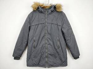 lot 25980 image: Wantdo Gray Puffer Jacket XL w Faux Fur Hood