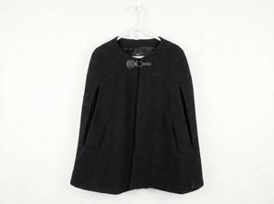lot 25983 image: Forever 21 Black Wool Blend Coat w Toggle Closure